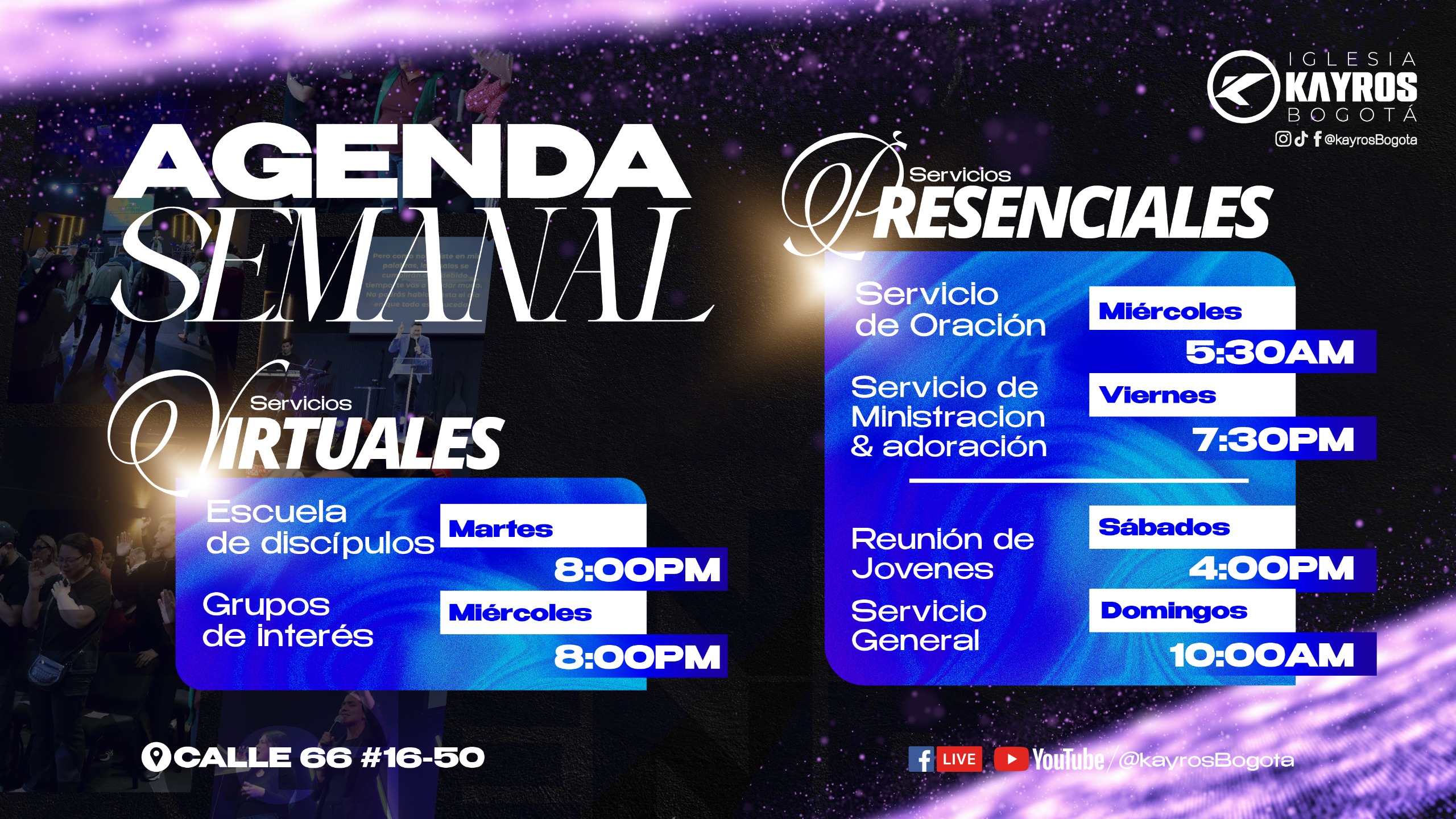 Agenda Semanal Iglesia Kayros