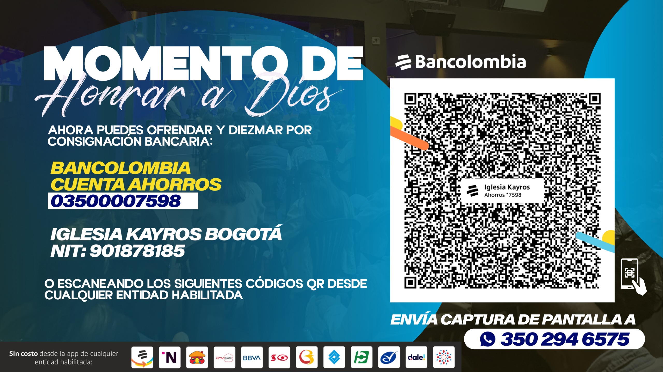 Donaciones Iglesia Kayros